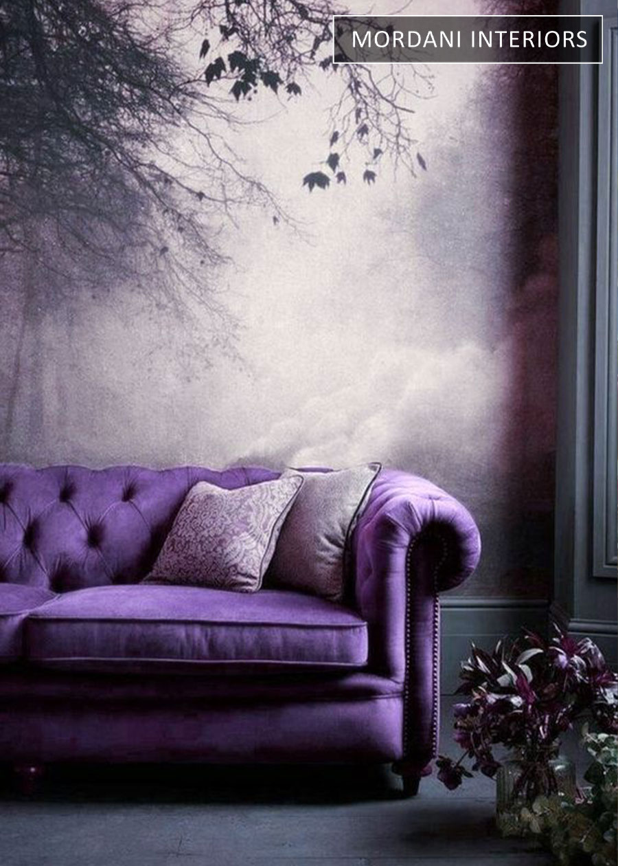 Purple Velvet Upholstery Fabric